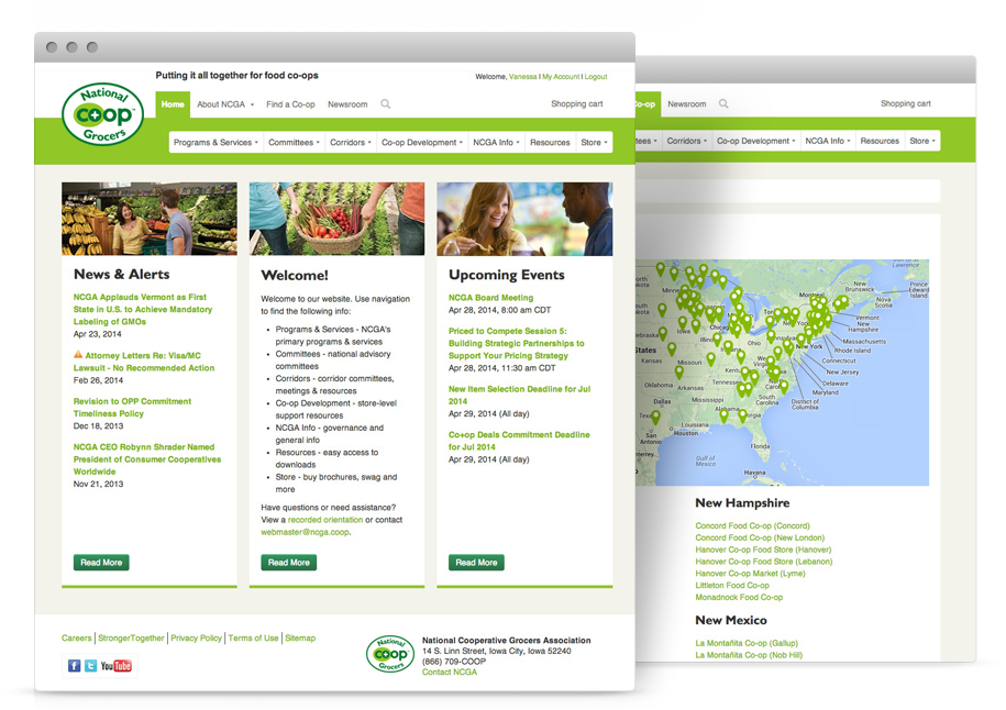 National Co+op Grocers Website